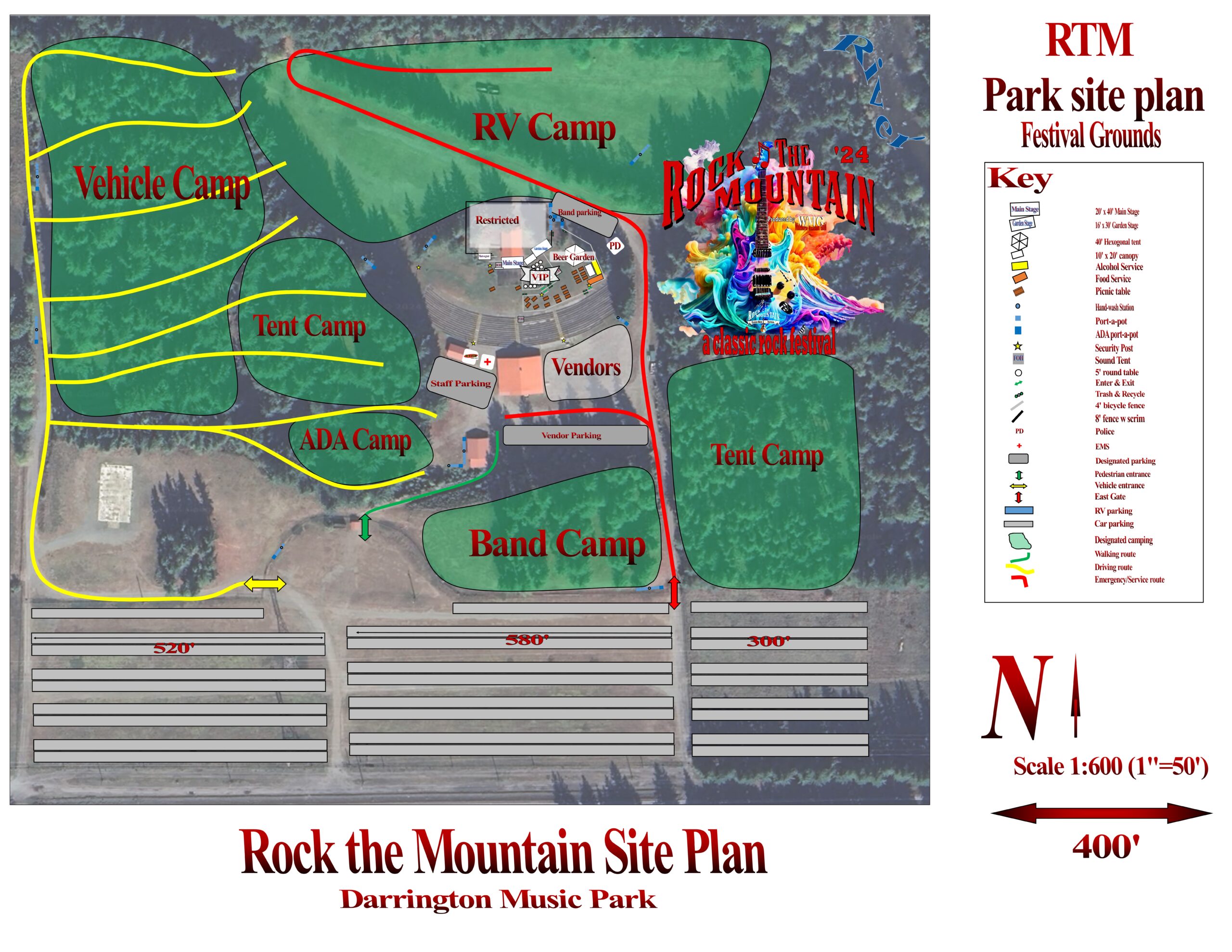 Rock the Mountain Site Plan