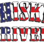 Stylized text reading 'UNITED STATES OF AMERICA' filled with a blue field of white stars and red-and-white stripes, patriotic design.